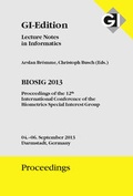 Cover: GI Edition Proceedings Band 212 BIOSIG 2013 - K&ouml;llen