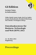 Cover: GI Edition Proceedings Band 214 Datenbanksysteme f&uuml;r Business, Technologie und Web (BTW) 2013 - K&ouml;llen