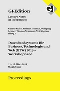 Cover: GI Edition Proceedings Band 216 Datenbanksysteme f&uuml;r Business, Technologie und Web (BTW) 2013 - Workshopband - K&ouml;llen