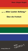 Cover: "... aller Laster Anfang." - Verlag Edition AV