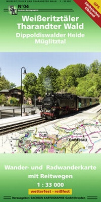 Abbildung von: Weißeritztäler - Tharandter Wald Dippoldiswalder Heide - Müglitztal - SACHSEN KARTOGRAPHIE