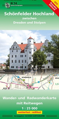 Abbildung von: Schönfelder Hochland zwischen Dresden und Stolpen - SACHSEN KARTOGRAPHIE