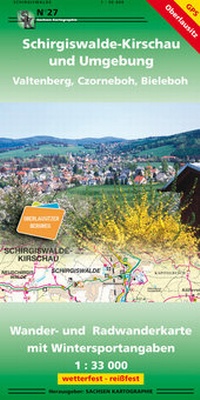 Abbildung von: Schirgiswalde-Kirschau und Umgebung - Vatlenberg, Czorneboh, Bieleboh - SACHSEN KARTOGRAPHIE