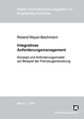 Cover: Integratives Anforderungsmanagement - KIT Scientific Publishing