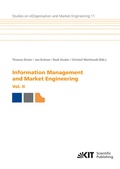 Cover: Information management and market engineering, Vol. II - KIT Scientific Publishing