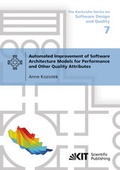 Cover: Automated Improvement of Software Architecture Models for Performance and Other Quality Attributes - KIT Scientific Publishing