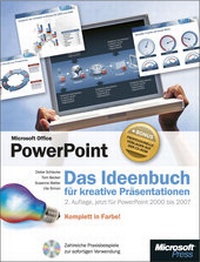 Abbildung von: Microsoft Office PowerPoint - Das Ideenbuch für kreative Präsentationen, 2. Auflage, jetzt  für PowerPoint 2000 bis 2007 - Microsoft