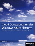 Cover: Cloud Computing mit der Azure Services Plattform - Microsoft