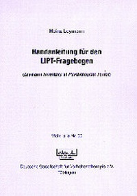 Enlarge image Cover: Handanleitung für den LIPT-Fragebogen - dgvt-Verlag