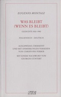 Cover: Was bleibt (wenn es bleibt) - Dieterich'sche Verlagsbuchh. Mainz