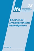 Cover: 50 Jahre ifs - Erfolgsgeschichte Wohneigentum - Domus