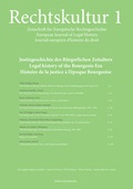 Cover: Rechtskultur 1 - Zeitschrift f&uuml;r Europ&auml;ische Rechtsgeschichte: - edition rechtskultur