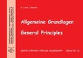 Cover: Allgemeine Grundlagen /General Principles - ECV Editio Cantor Verlag GmbH