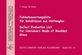 Cover: Fehlerbewertungsliste f&uuml;r Beh&auml;ltnisse aus H&uuml;ttenglas - ECV Editio Cantor