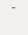 Cover: Texte - TEXTEM VERLAG
