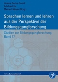Cover: Sprachen lernen und lehren - Verlag Barbara Budrich