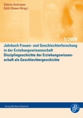 Cover: Disziplingeschichte der Erziehungswissenschaft als Geschlechtergeschichte - Verlag Barbara Budrich