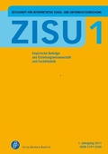Cover: ZISU 1, 2012 - Zeitschrift f&uuml;r interpretative Schul- und Unterrichtsforschung - Verlag Barbara Budrich