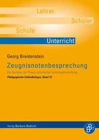 Abbildung von: Zeugnisnotenbesprechung - Verlag Barbara Budrich