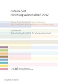 Cover: Datenreport Erziehungswissenschaft 2012 - Verlag Barbara Budrich