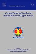 Cover: Current Topics on Tonsils and Mucosal Barriers of Upper Airways - Elsevier