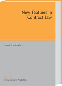 Abbildung von: New Features in Contract Law - Sellier European Law Publishers