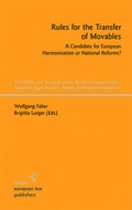 Cover: Rules for the Transfer of Movables - Sellier European Law Publishers