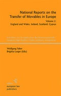 Cover: National Reports on the Transfer of Movables in Europe - Sellier European Law Publishers