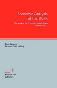 Enlarge image Cover: Economic Analysis of the DCFR - Sellier European Law Publishers