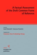 Cover: A Factual Assessment of the Draft Common Frame of Reference - Sellier European Law Publishers