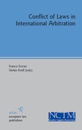 Cover: Conflict of Laws in International Arbitration - Sellier European Law Publishers
