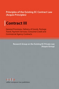 Abbildung von: Contract III - Sellier European Law Publishers