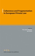 Cover: Coherence and Fragmentation in European Private Law - Sellier European Law Publishers