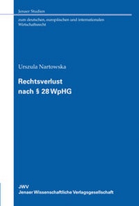 Abbildung von: Rechtsverlust nach § 28 WpHG - Sellier European Law Publishers