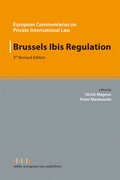 Cover: Brussels Ibis Regulation - Sellier European Law Publishers