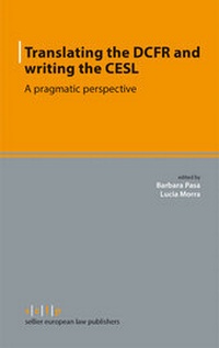 Abbildung von: Translating the DCFR and Drafting the CESL - Sellier European Law Publishers