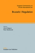 Cover: Brussels I Regulation - Sellier European Law Publishers