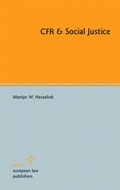 Cover: CFR & Social Justice - Sellier European Law Publishers