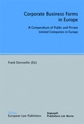 Cover: Corporate Business Forms in Europe - Sellier European Law Publishers