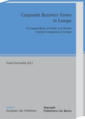 Cover: Corporate Business Forms in Europe - Sellier European Law Publishers