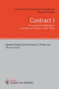 Abbildung von: Contract I - Sellier European Law Publishers