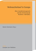 Cover: Verbraucherkauf in Europa - Sellier European Law Publishers
