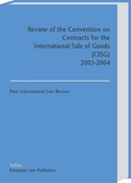 Cover: Review of the Convention on Contracts for the International Sale of Goods (CISG) - Sellier European Law Publishers