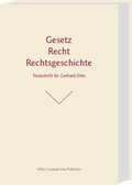 Cover: Gesetz - Recht - Rechtsgeschichte - Sellier European Law Publishers