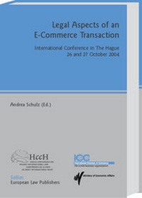 Abbildung von: Legal Aspects of an E-Commerce Transaction - Sellier European Law Publishers