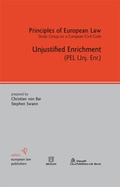 Cover: Unjustified Enrichment - Sellier European Law Publishers