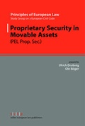 Cover: Proprietary Security in Movable Assets - Sellier European Law Publishers