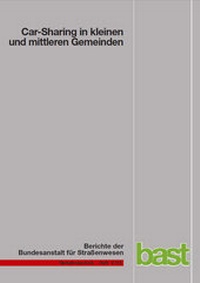 Abbildung von: Car-Sharing in kleinen und mittleren Gemeinden - Fachverlag NW in Carl Ed. Schünemann KG