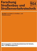 Cover: Qualit&auml;t von Daten im Strassen- und Verkehrswesen - Fachverlag NW in Carl Ed. Sch&uuml;nemann KG