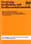 Cover: Erg&auml;nzung der Bewertung des Strassenzustandes freier Strecken um eine gleichwertige Bewertung von Ortsdurchfahrten von Bundesfernstrassen - Fachverlag NW in Carl Ed. Sch&uuml;nemann KG